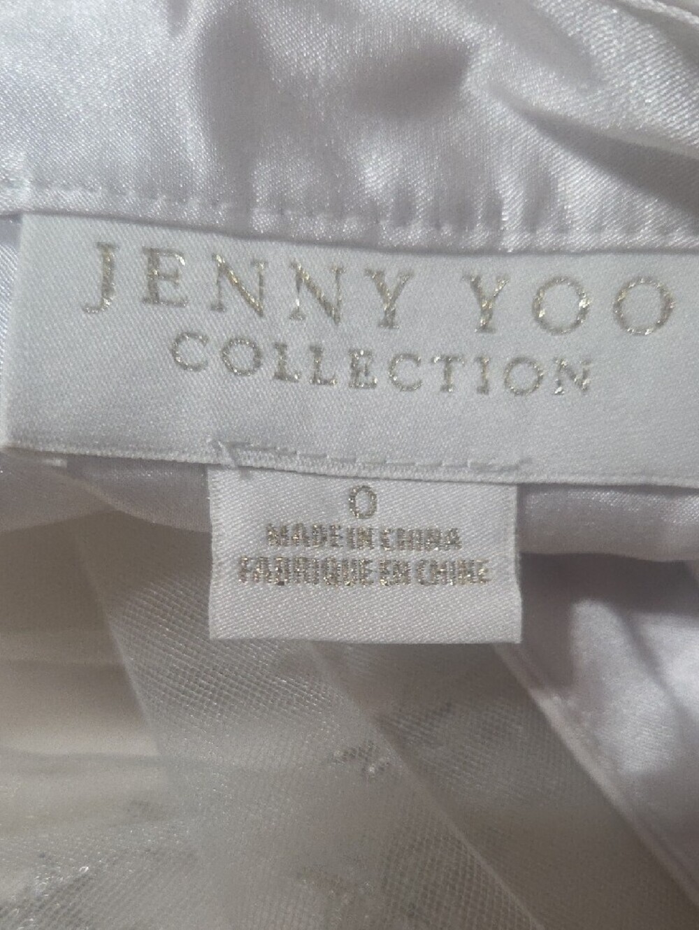 Jenny Yoo Collection Ivory Star Embroidered Tulle Midi Skirt Size 0 - Picture 7 of 10